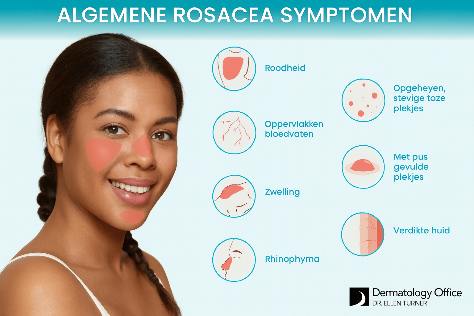 rosacea symptomen