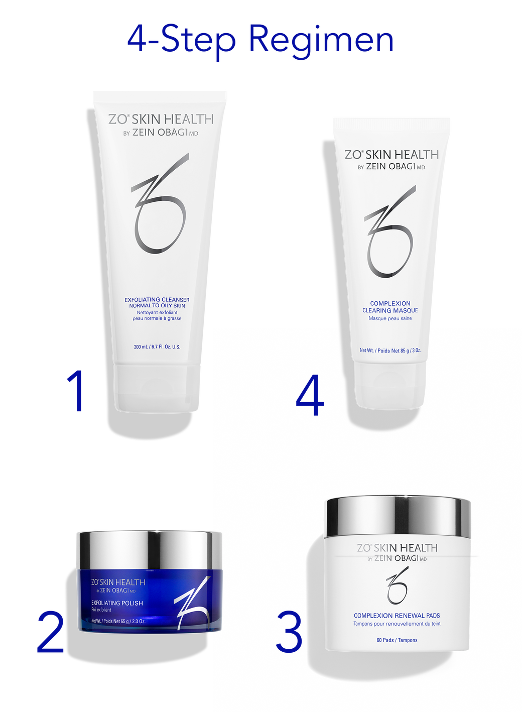 Zo Skin Health - Complexion Clearing Program 4 producten