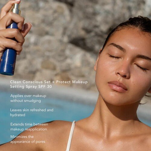 Soleil Toujours - Clean Conscious Set + Protect Makeup Micro Mist SPF 30 - Skinandcare