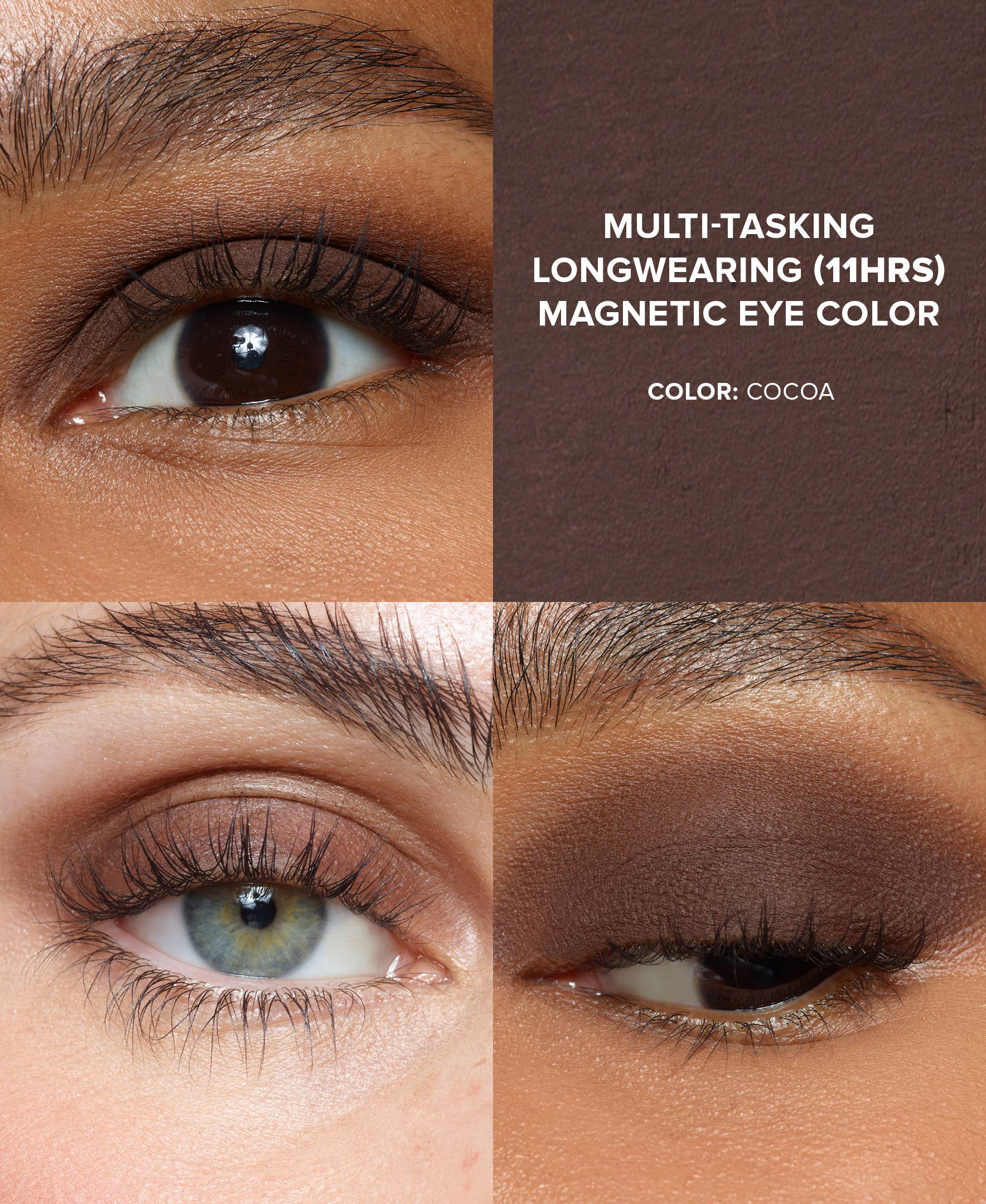 NUDESTIX Magnetic Matte Oogschaduw – Cacao