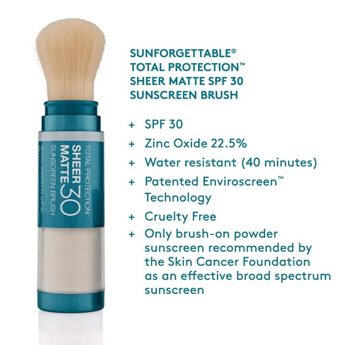 Colorescience - Sunforgettable® Total Protection® Sheer Matte SPF 30 Sunscreen Brush - Skinandcare